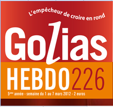 logo de l'hebdomadaire Golias