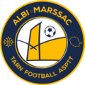 Logo de l'Albi Marssac Tarn Football ASPTT depuis 2021.