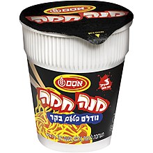 אריזת מנה חמה מסוג נודלס בטעם בקר