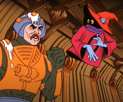 Orko (desno) u animiranoj seriji He-Man i Gospodari svemira (1983. – 1985.)