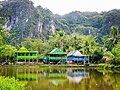 Rumah permukiman warga di Wisata Rammang-Rammang