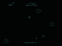 Cuplikan Asteroids Deluxe.