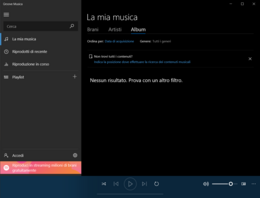 Groove Musica su Windows 10