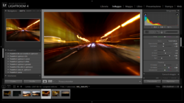 Screenshot di Lightroom 4.4