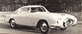 La seconda versione della PF 200 coupé esposta al Salone di Parigi del 1954