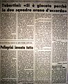 Intervista all'arbitro Turbertini, Resto del Carlino del 10/06/1981