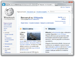 Screenshot di Internet Explorer 9 su Windows 7