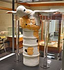 翼を広げた鳥形埴輪 和歌山県立紀伊風土記の丘展示。