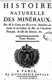 HISTOIRE NATURELLE DES MINÉRAUX