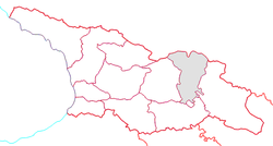 Location of Mtskheta-Mtianeti within Georgia