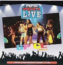 Capa do single promocional Move Over (GeneratioNext), do girl group Spice Girls publicado pela Pepsi Music