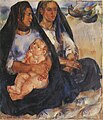 Peixeirinhas (1938) - Pintura a óleo de Lino António no Museu do Chiado