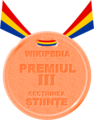 Felicitări! V-aţi clasat pe locul III la Secțiunea I: Științe a concursului de scriere. Premiul v-a fost acordat pentru scrierea articolului CAF BM3