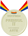 Felicitări! Ați obținut premiul II la secțiunea Arte a concursului de scriere. Premiul v-a fost acordat pentru scrierea articolului 300 (film).