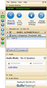 Скриншот программы GoToMeeting