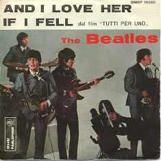 Обложка сингла The Beatles «If I Fell» (1964)