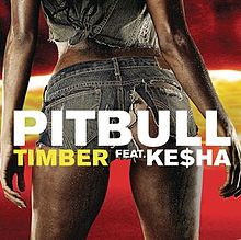 Обложка сингла Питбуля при участии Кеши «Timber» (2014)