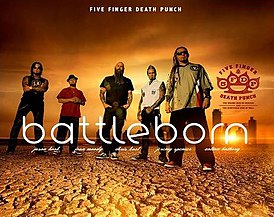 Обложка сингла Five Finger Death Punch «Battle Born» (2013)