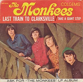 Обложка сингла The Monkees «Last Train to Clarksville» (1966)