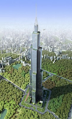 Рисунок, изображающий Sky City