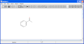 Скриншот программы JChemPaint