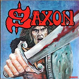 Обложка альбома Saxon «Saxon» (1979)