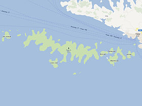 Вид на Паклинские острова из Испанской крепости в городе Хвар