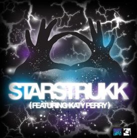 Обложка сингла 3OH!3 при участии Кэти Перри «Starstrukk» ()