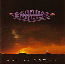 Обложка альбома Night Ranger «Man in Motion» (1988)