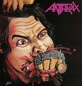 Обложка альбома Anthrax «Fistful of Metal» (1984)