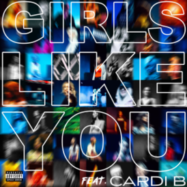 Обложка сингла Maroon 5 при участии Cardi B «Girls Like You» (2018)