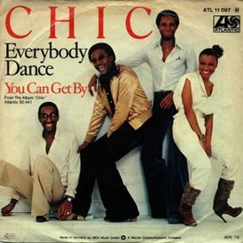 Обложка сингла Chic «Everybody Dance» (1978)