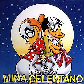 Обложка альбома Адриано Челентано и Мины «Mina Celentano» ()