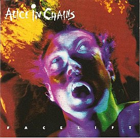 Обложка альбома Alice in Chains «Facelift» (1990)