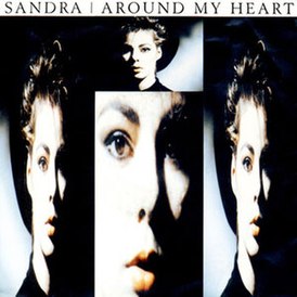 Обложка сингла Сандры «Around My Heart» (1989)