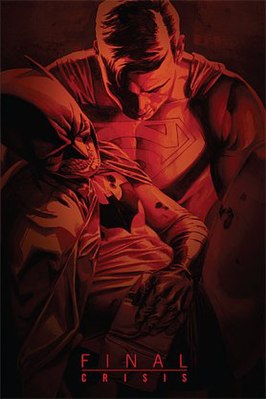 Вариант обложки коллекционного издания Final Crisis (2009), художник Джей Джи Джонс. Изображены Супермен и Бэтмен