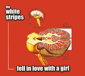 Обложка сингла The White Stripes «Fell in Love with a Girl» (2002)