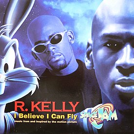 Обложка сингла Ар Келли «I Believe I Can Fly» (1996)