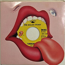 Обложка сингла The Rolling Stones «Tumbling Dice» (1972)