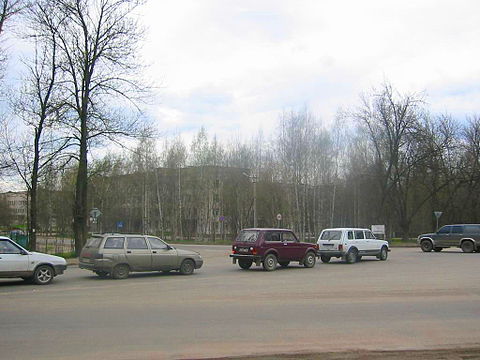 Перекрёсток у ЦРБ. 2006 г.