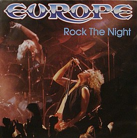 Обложка сингла Europe «Rock the Night» (1985)