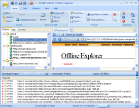 Скриншот программы Offline Explorer