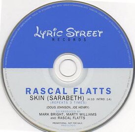 Обложка сингла Rascal Flatts «Skin (Sarabeth)» (2005)