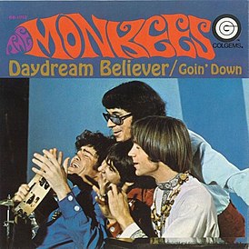 Обложка сингла The Monkees «Daydream Believer» (1967)