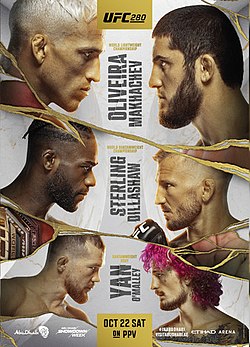 Постер UFC 280: Оливейра - Махачев