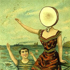 Обложка альбома Neutral Milk Hotel «In the Aeroplane Over the Sea» (1998)