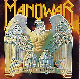 Обложка альбома Manowar «Battle Hymns» (1982)