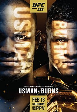 Постер UFC 258: Усман - Бёрнс