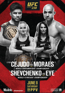 Постер UFC 238: Сехудо - Мораес