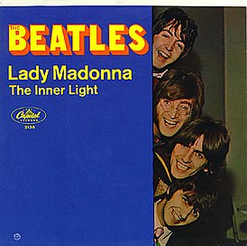 Обложка сингла The Beatles «Lady Madonna» (1968)